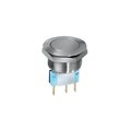 Apem Inc Pushbutton Switch, Spst, Off-(On), Momentary, 2A, 48Vdc, Screw Terminal, Panel Mount-Threaded AV031003C940N